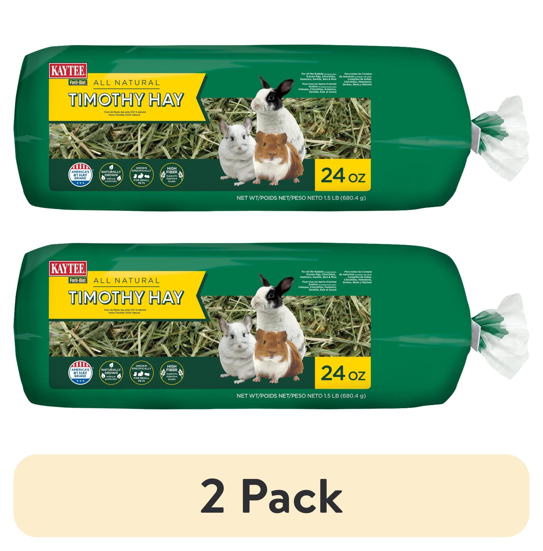 Kaytee Forti-Diet All Natural Timothy Hay , 96 ounce