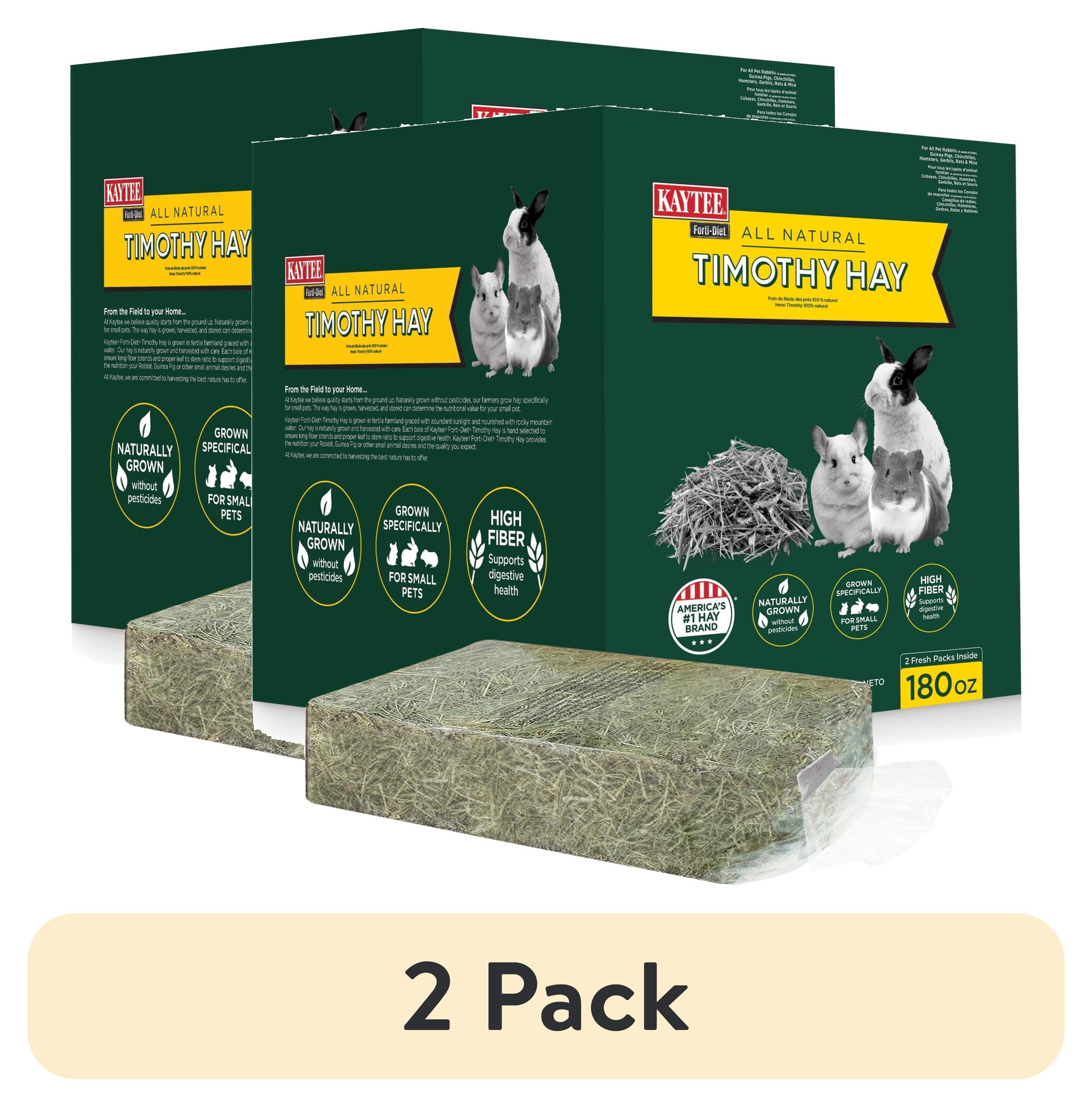 Kaytee Forti-Diet All Natural Timothy Hay , 96 ounce