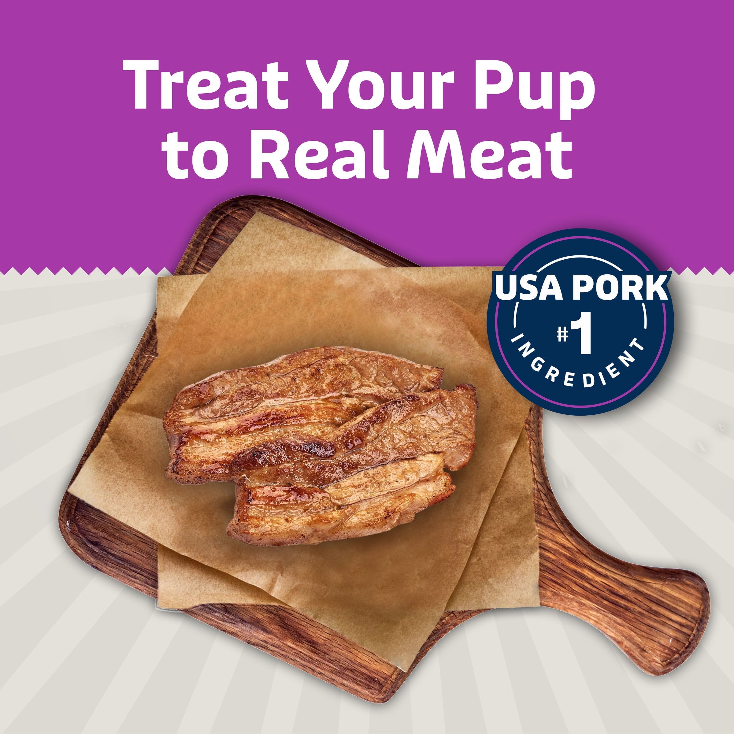 Blue Buffalo Sizzlers Bacon-Style Dog Treats with Real Pork, Original Flavor, 6-oz.