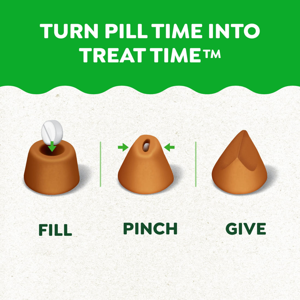 Greenies Pill Pockets For Dogs Chicken Flavor Large, Capsule Size Soft Dog Treats, 7.9 Oz, (30 Pk)