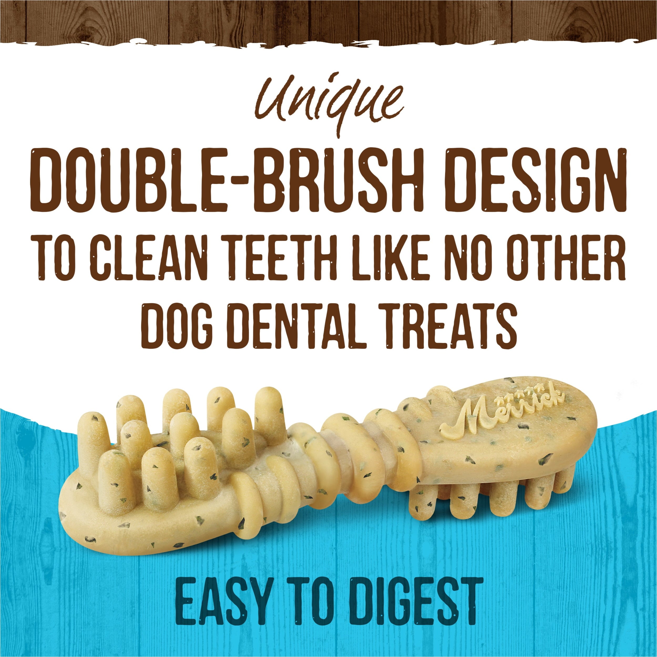 Merrick Fresh Kisses Small Dog Treats, Real Mint Flavor Dental Chews, 23 oz Box (36 Count)